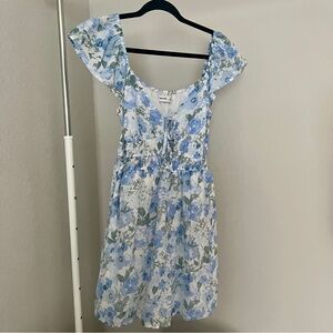 Hollister Blue Floral Skort Dress Size M